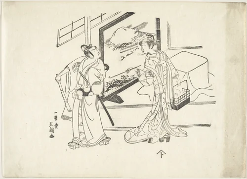 The Actors by Ippitsusai Bunchō (一筆齊文調), print, 1723-1792