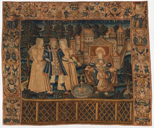 The Wayfarer Crowned by Happiness from The Table of Cebes by David Kandel, textile, 1550-1580