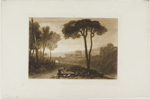 Scene in the Campagna, plate 38 from Liber Studiorum by Joseph Mallord William Turner, print, 1812