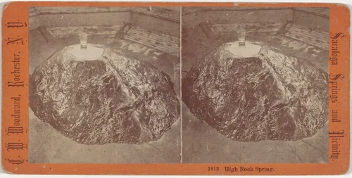 "Saratoga Springs and Vicinity" by Charles Warren Woodward, photograph, 1855-1865