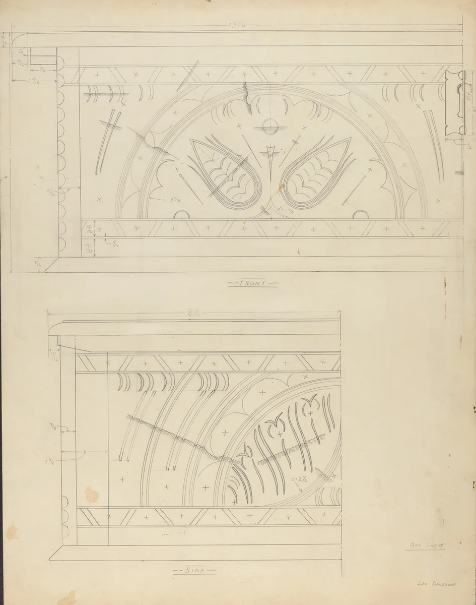 Desk Box by Leo Drozdoff, index of american design, 1940