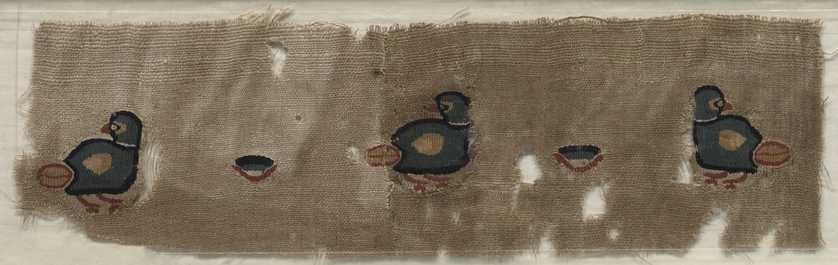 Fragment of a Curtain by Unknown, textile, 500-599