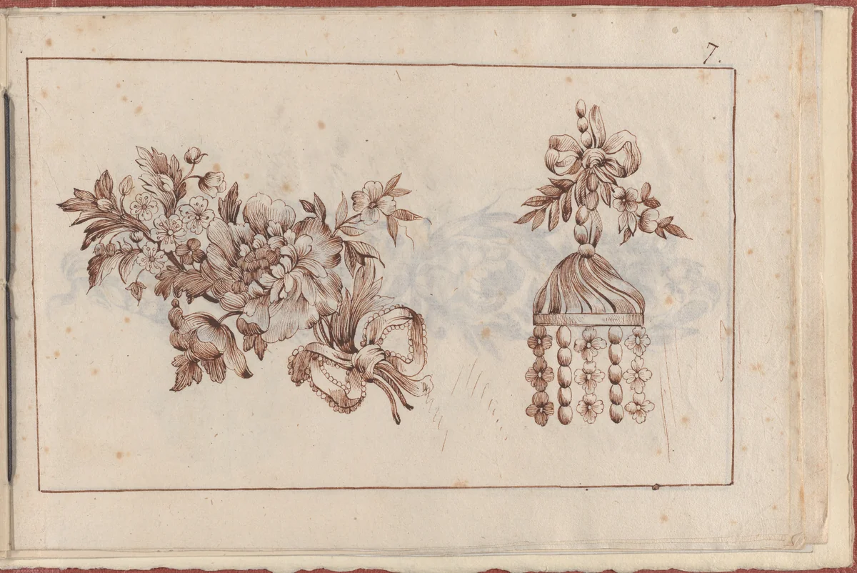 Joaillerie: Album of Jewelry Designs, Page 7 by anonymous, book, 1770