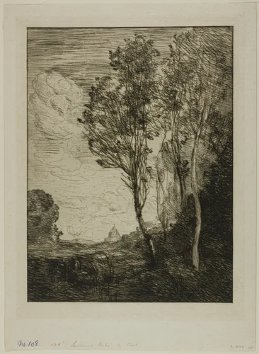 Souvenir of Italy by Jean-Baptiste-Camille Corot, print, 1862