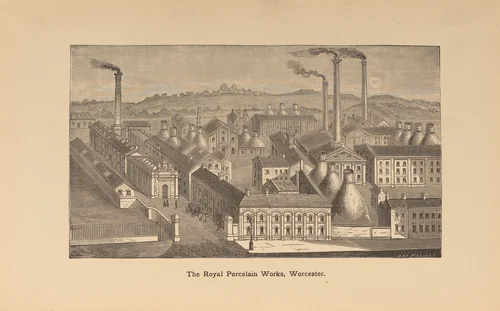 A guide through the Royal Porcelain Works, Worcester : and an epitome of the history of pottery and porcelain with the marks on Worcester porcelain by Royal Porcelain Works, artwork, 1878