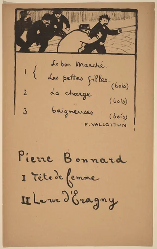 The Pursuit by Félix Vallotton, print, 1893