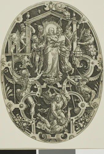 Betrayal of Christ, from Passion of Christ by Jan Sadeler, print, 1570-1600