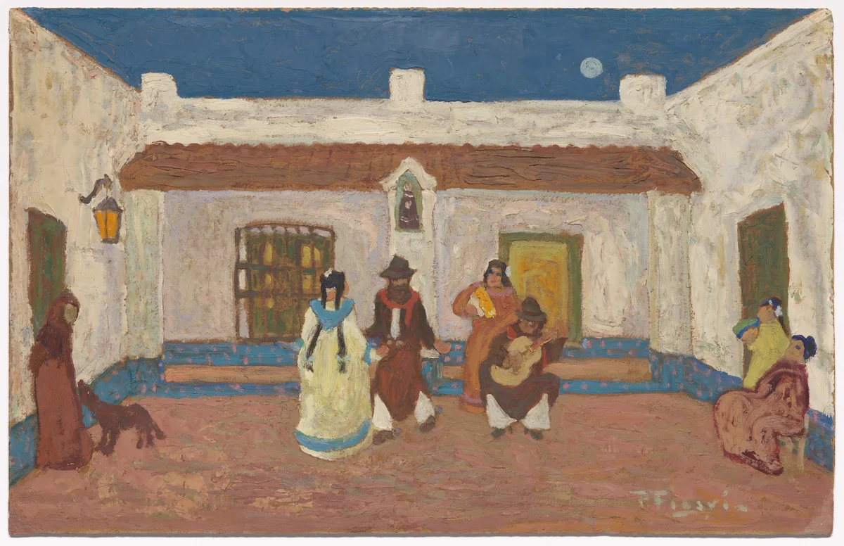 Creole Dance by Pedro Figari, drawing, 1925