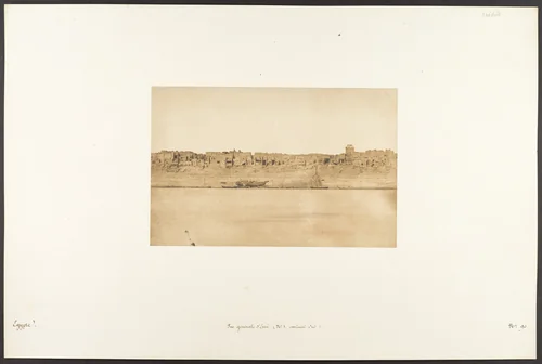 Vue générale d'Esné (No. 1 extrêmité Sud) by Maxime Du Camp, photograph, 1849-1850