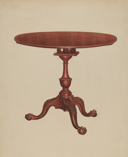 Tip-top-table by Frank Wenger, index of american design, 1937