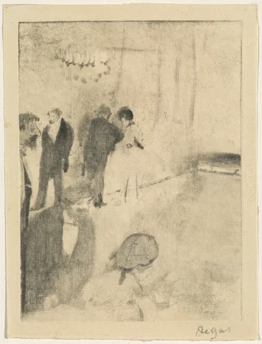 The Green Room by Edgar Degas, print, 1871-1881
