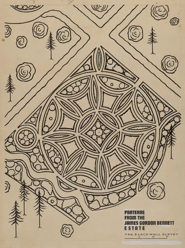 Garden by American 20th Century, index of american design, 1935-1942