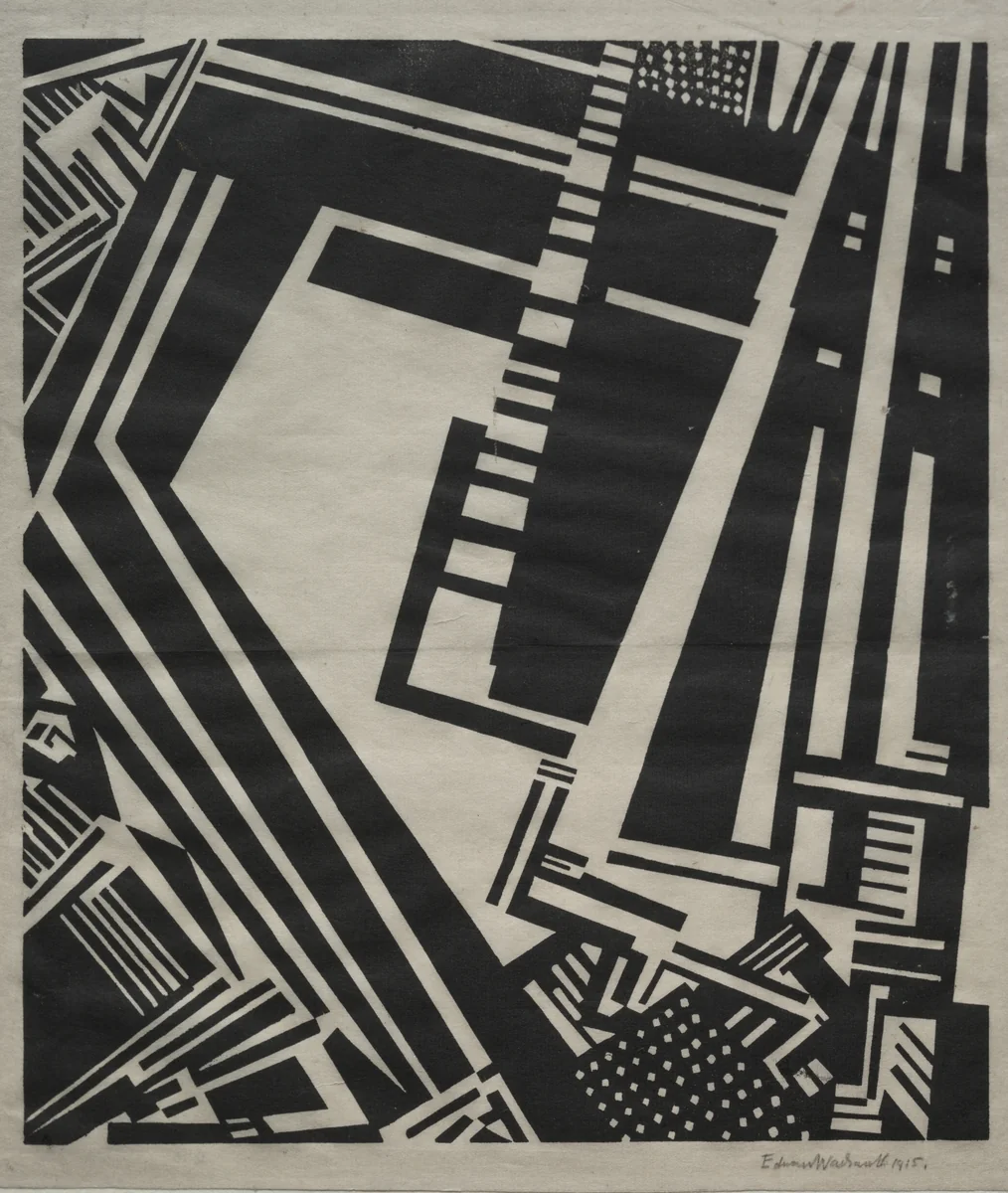 Illustration (Typhoon) by Edward Wadsworth, print, 1914-1915