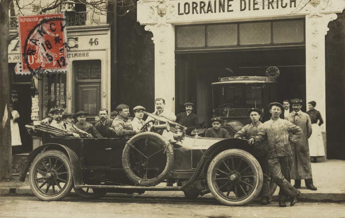 Garage automobile, Lorraine Dietrich, Nancy by Unidentified Photographer, photograph, 1912