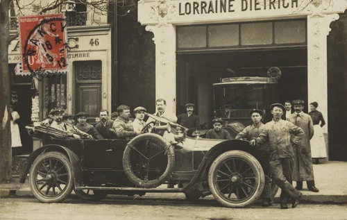 Garage automobile, Lorraine Dietrich, Nancy by Unidentified Photographer, photograph, 1912