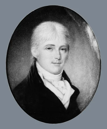 Francis Depau by James Peale, artwork, 1802