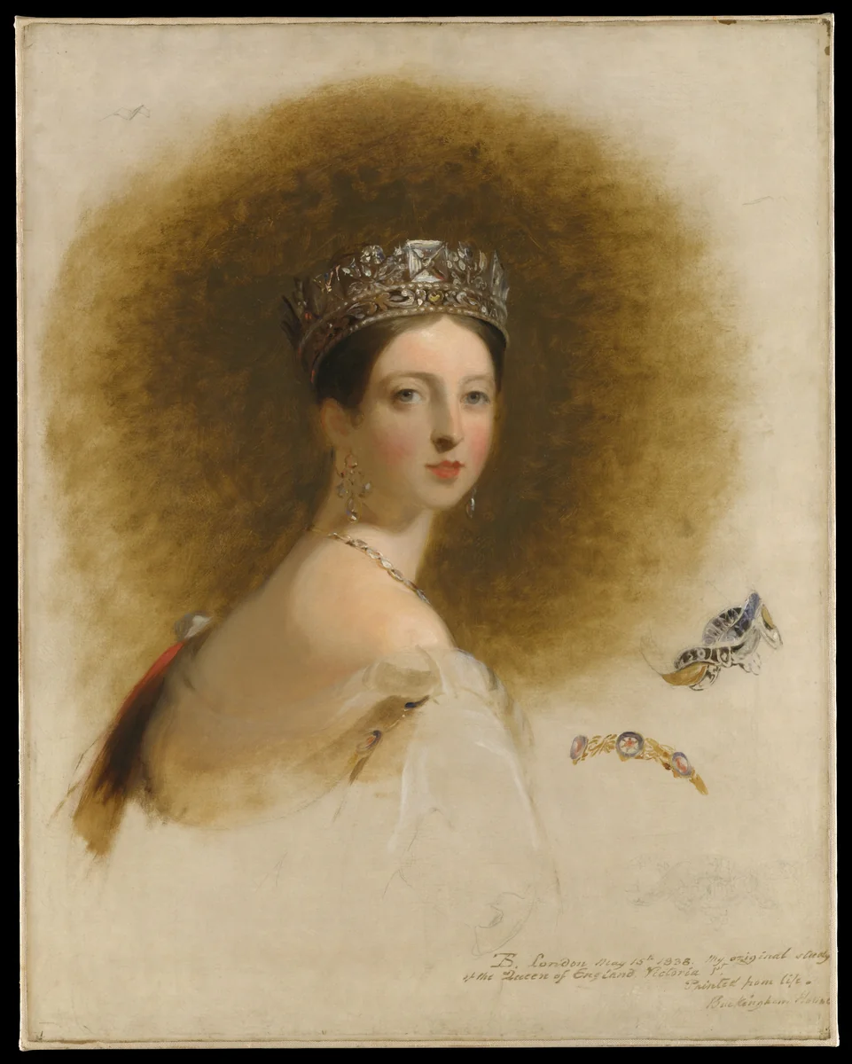 Queen Victoria by Thomas Sully, artwork, 1838