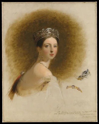 Queen Victoria by Thomas Sully, artwork, 1838