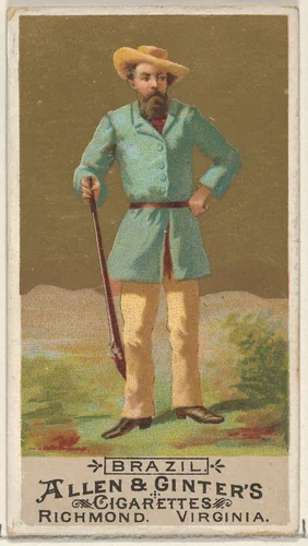 Brazil, from the Natives in Costume series (N16) for Allen & Ginter Cigarettes Brands by Allen & Ginter, print, 1886