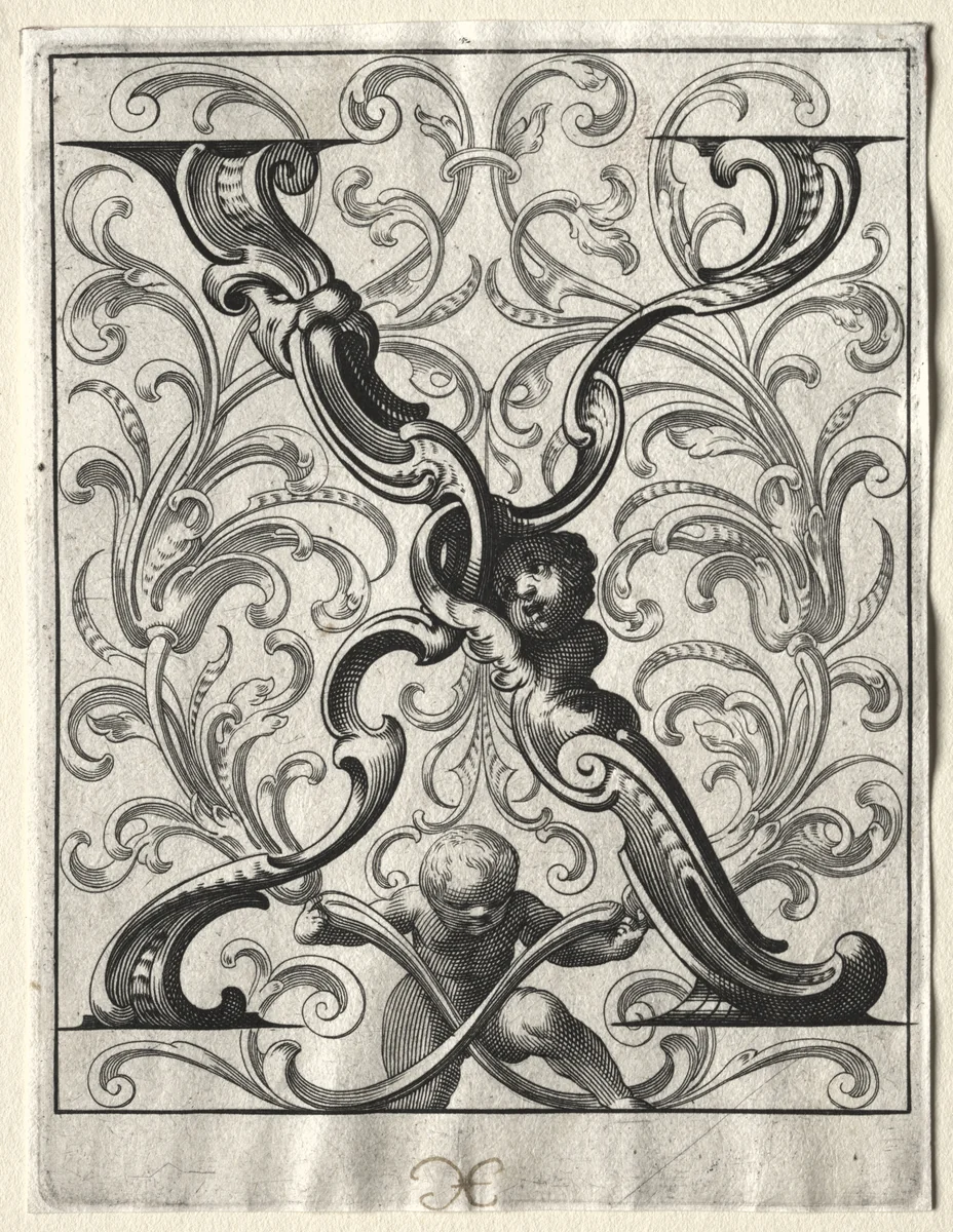 New ABC Booklet: X by Lucas Kilian, print, 1627