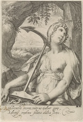 Hoop (Spes) by Jacob Matham, print, 1597