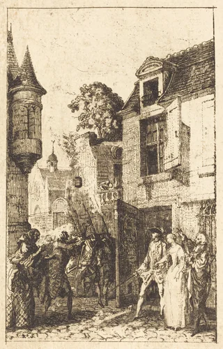 On ne s'avise jamais de tout by Gabriel de Saint-Aubin, print, 1762