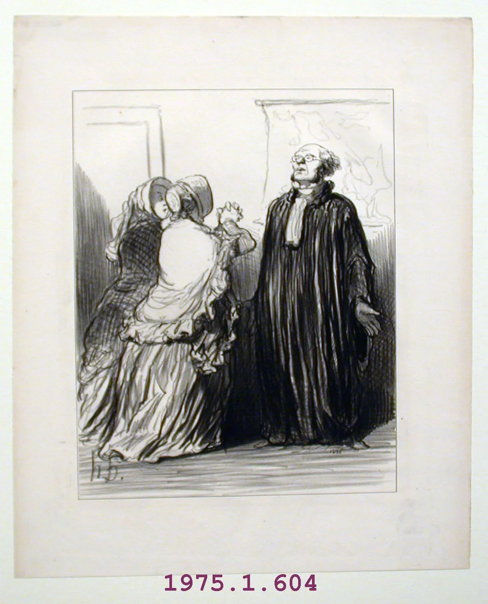 Woman Pleading For Justice by Honoré Daumier, print, 1828-1879