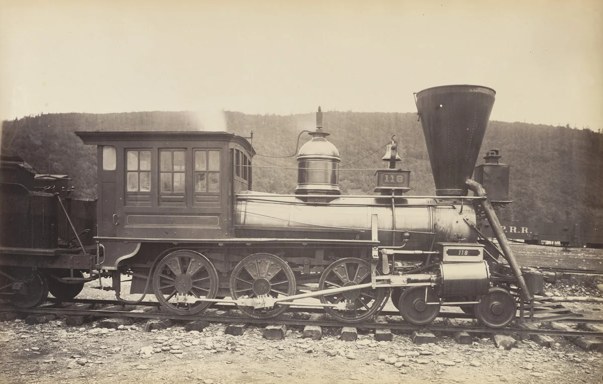 Untitled, Pennsylvania Railroad Engine by Unidentified Photographer, photograph, 1868