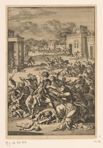 Kindermoord te Bethlehem by Jan Luyken, print, 1700