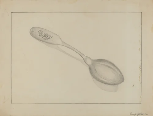 Silver Teaspoon by Frank Nelson, index of american design, 1935-1942