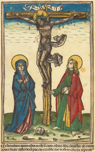The Crucifixion by German 15th Century, print, 1490-1500