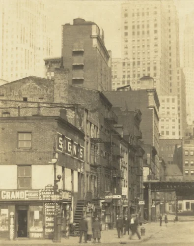 New York City, Old and New by Clara E. Sipprell, photograph, 1920