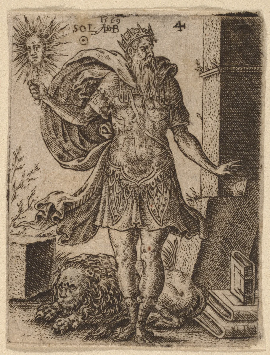 Sun by Abraham de Bruyn, print, 1569