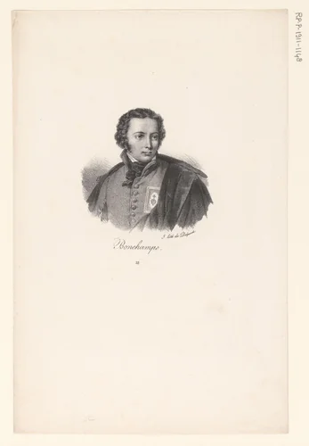 Portret van Charles de Bonchamps by anonymous, print, 1818-1842