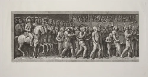 The Entrance of the French into Milan, 15 May 1796 by Giuseppe Rosaspina; Andrea Appiani, print, 1765-1832