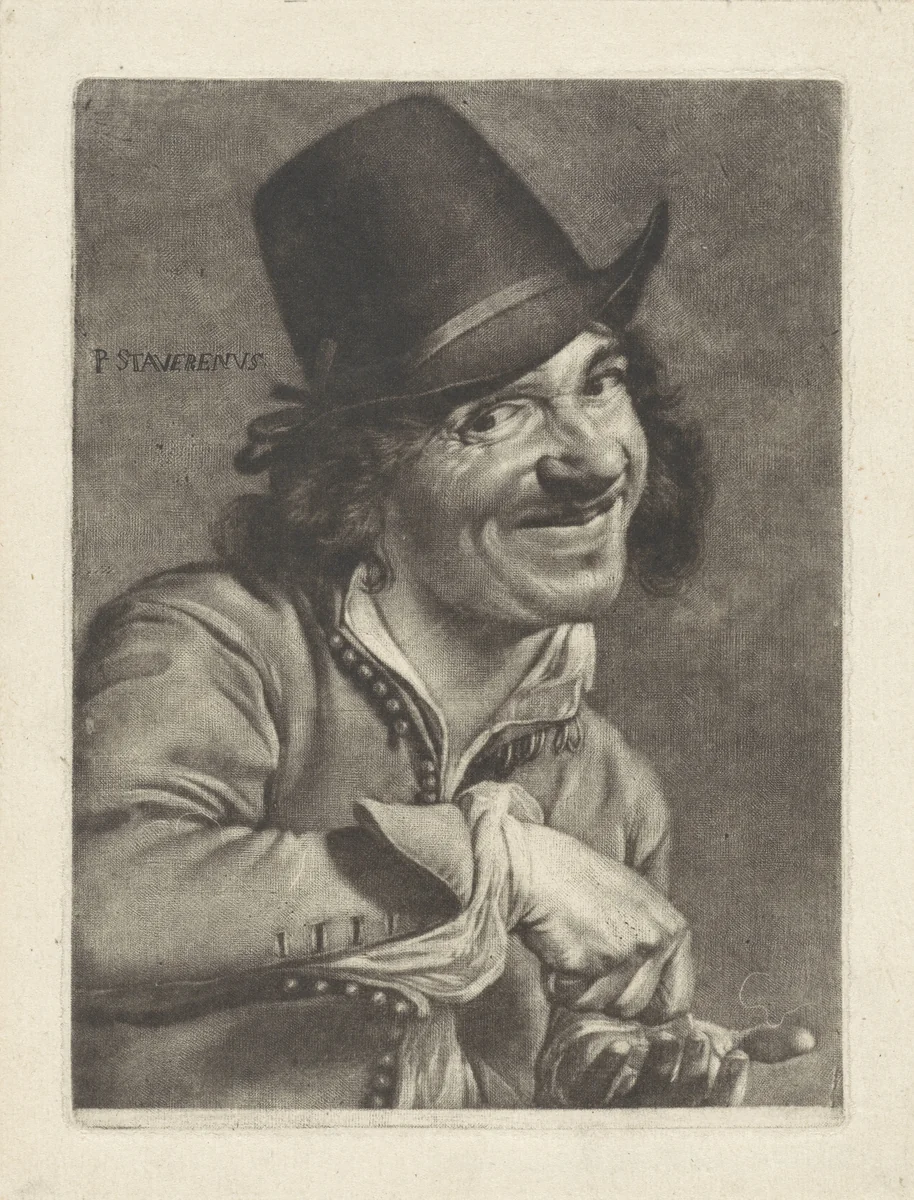 Man telt munten (het Gehoor) by Jan Verkolje, print, 1660-1693