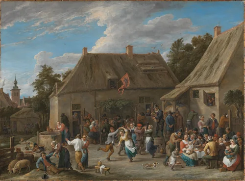 Boerenkermis by David Teniers, painting, 1665
