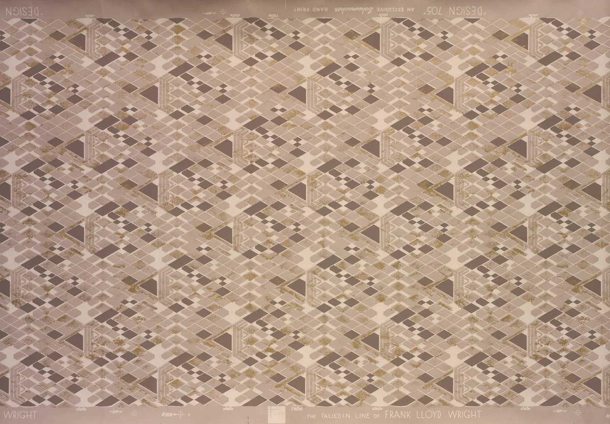 Design 705 by F. Schumacher and Co., print, 1900-1959