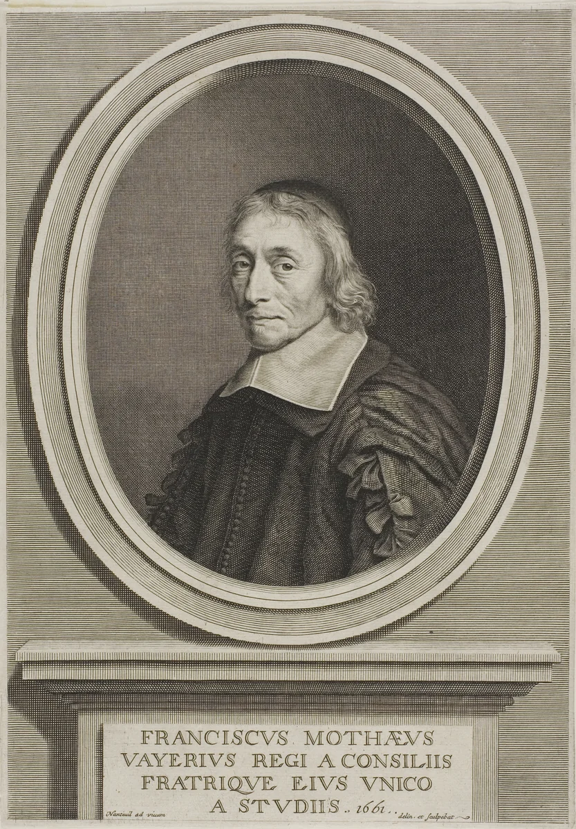 François de la Mothe le Vayer by Robert Nanteuil, print, 1661