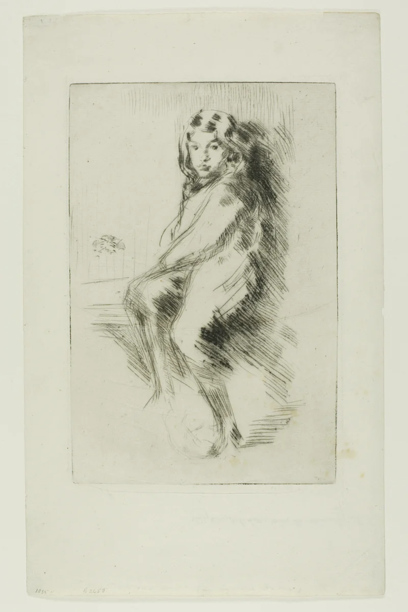 The Boy (Charlie Hanson) by James McNeill Whistler, print, 1875-1876