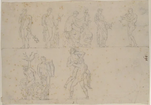 Bacchic Scene by anonymous, drawing, 1700-1799