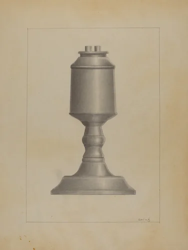 Lamp by Burton Ewing, index of american design, 1936