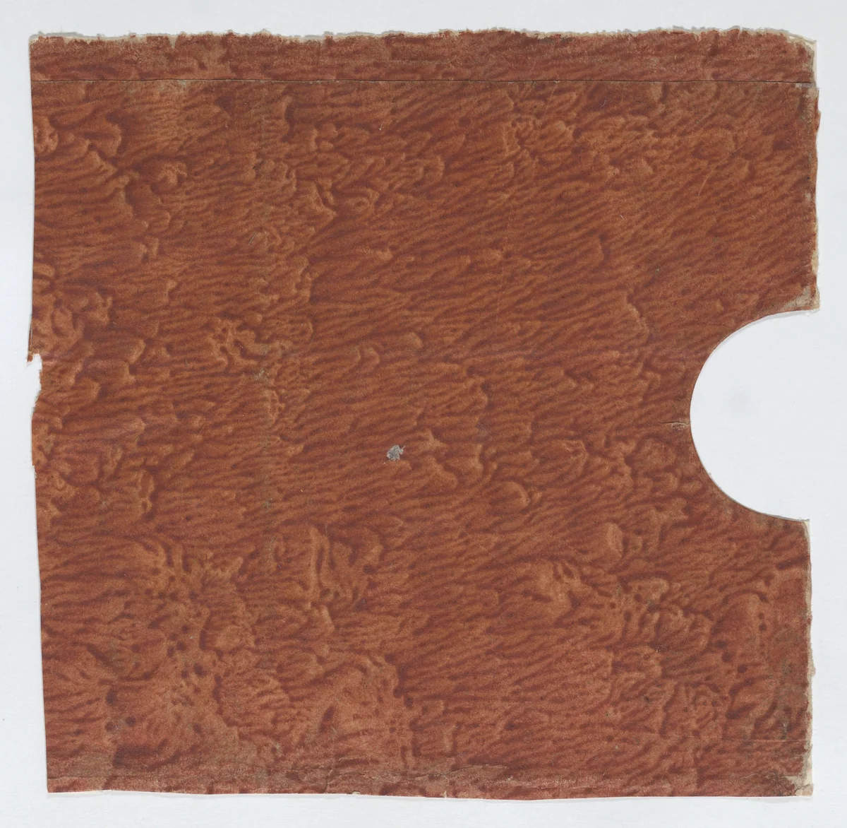 Reddish brown paste paper by anonymous, print, 1700-1800