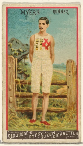 Myers, Runner, from the Goodwin Champion series for Old Judge and Gypsy Queen Cigarettes by Goodwin & Company, print, 1888