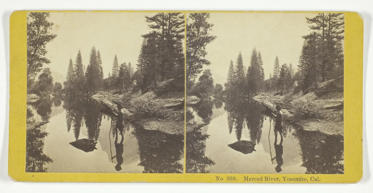 Merced River, Yosemite, Cal. by Kilburn Brothers, photograph, 1855-1875