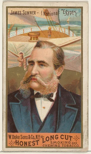 James Sumner, from the Sea Captains series (N127) issued by Duke Sons & Co. to promote Honest Long Cut Tobacco by W. Duke, Sons & Co., print, 1887