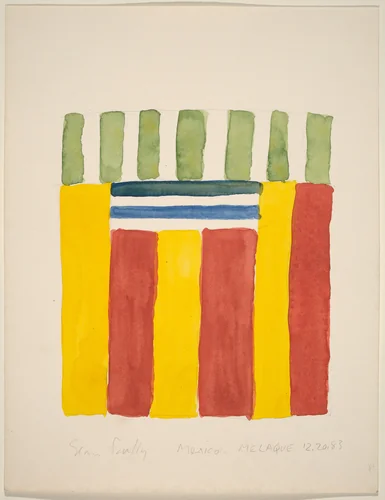 Mexico MELAQUE by Sean Scully, drawing, 1983