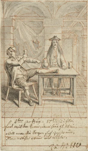 Himmelsturm en Bertram by Daniel Nikolaus Chodowiecki, drawing, 1770-1775