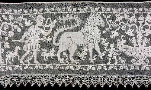 Border by Italy, textile, 1675-1725