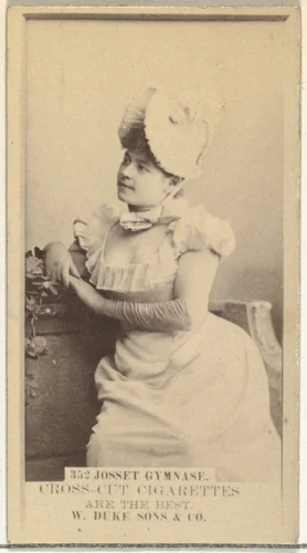 Card Number 352, Josset Gymnase, from the Actors and Actresses series (N145-3) issued by Duke Sons & Co. to promote Cross Cut Cigarettes by W. Duke, Sons & Co., photograph, 1880-1889